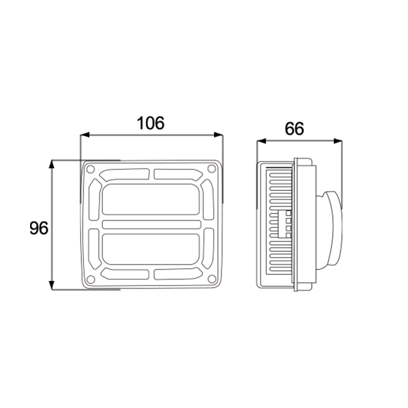 Комплект беспроводных светодиодных сигнальных огней 4,2 В для прицепа