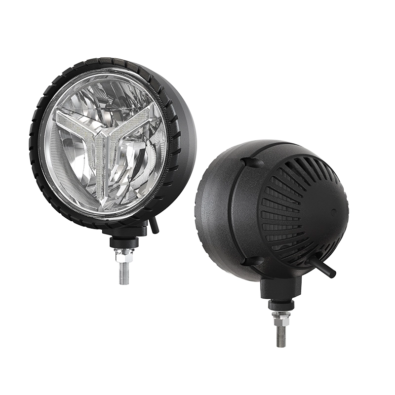 5,5-дюймовая светодиодная фара для трактора с радиатором.