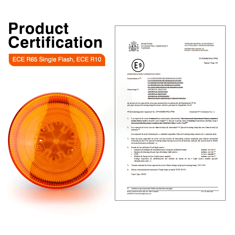 Светодиодный сигнальный маяк янтарного цвета мощностью 72 Вт для сельскохозяйственной техники.