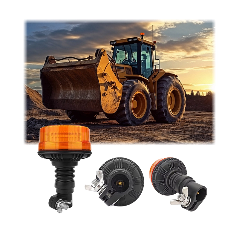 Светодиодный сигнальный фонарь янтарного цвета для промышленной и аварийной техники.