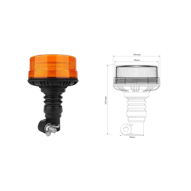 Светодиодный сигнальный маяк янтарного цвета мощностью 72 Вт для сельскохозяйственной техники.