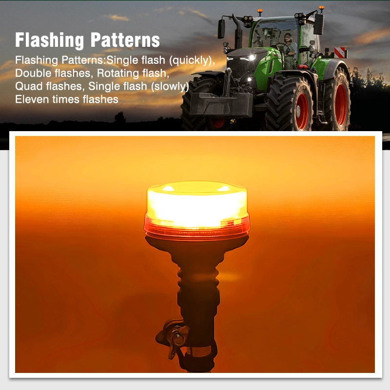 Светодиодный сигнальный маяк янтарного цвета мощностью 72 Вт для сельскохозяйственной техники.