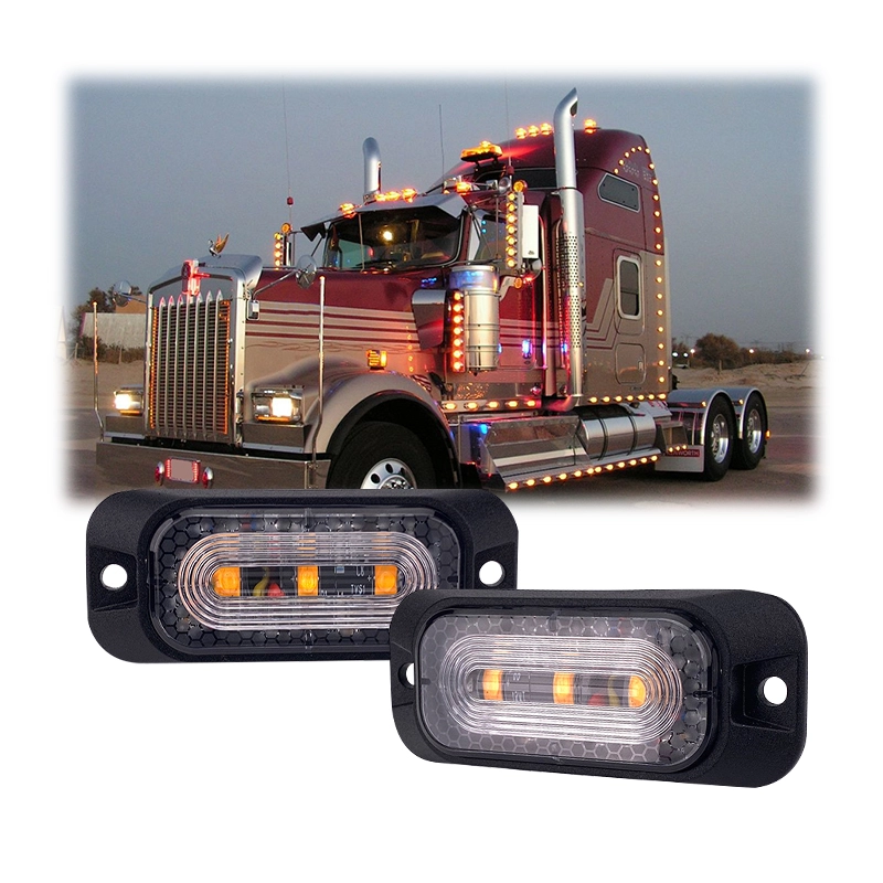 Ультратонкий светодиодный сигнальный стробоскоп 12–24 В