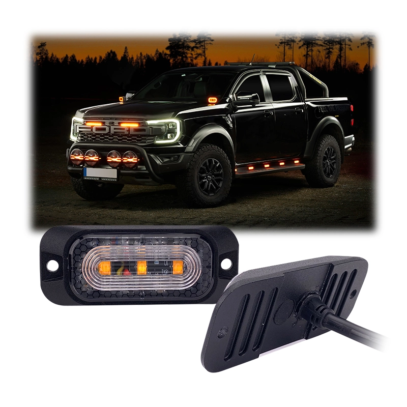 Ультратонкий светодиодный сигнальный стробоскоп 12–24 В