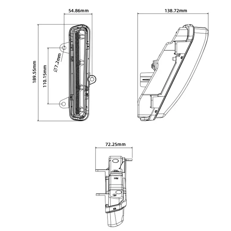 Комплект дневных ходовых огней и указателей поворота для нижней части обтекателя (пара) для мотоцикла Harley Davidson.