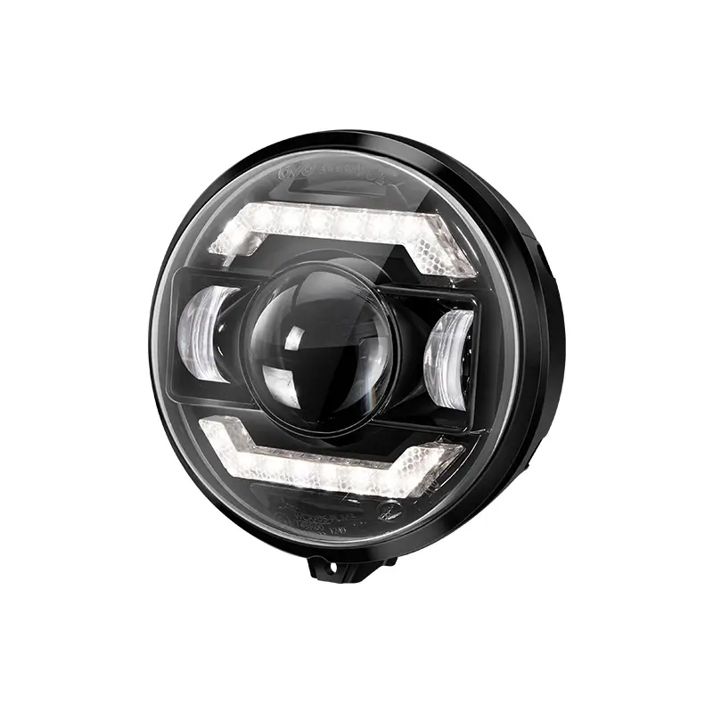 Круглая светодиодная фара диаметром 7 дюймов, мощностью 75 Вт, для мотоцикла Harley Davidson.