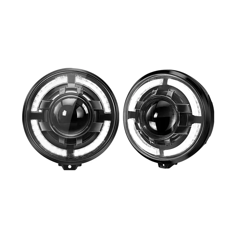 Круглая светодиодная фара для мотоцикла Harley Davidson, 75 Вт, 7 дюймов, с яркими белыми дневными ходовыми огнями.