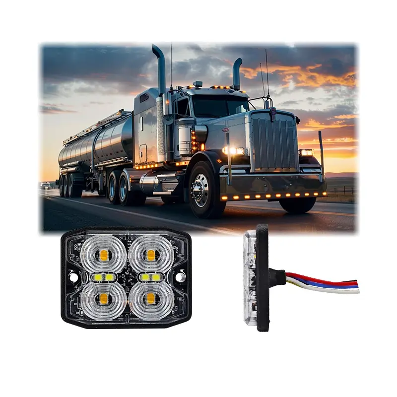 Многофункциональный светодиодный стробоскопический сигнальный фонарь для строительной техники.