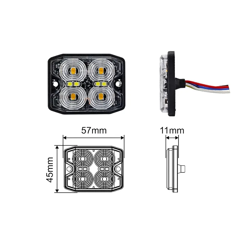 Многофункциональный светодиодный стробоскопический сигнальный фонарь для строительной техники.