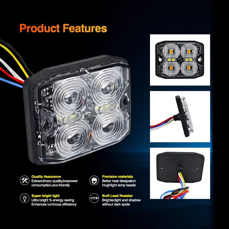 Многофункциональный светодиодный стробоскопический сигнальный фонарь для строительной техники.