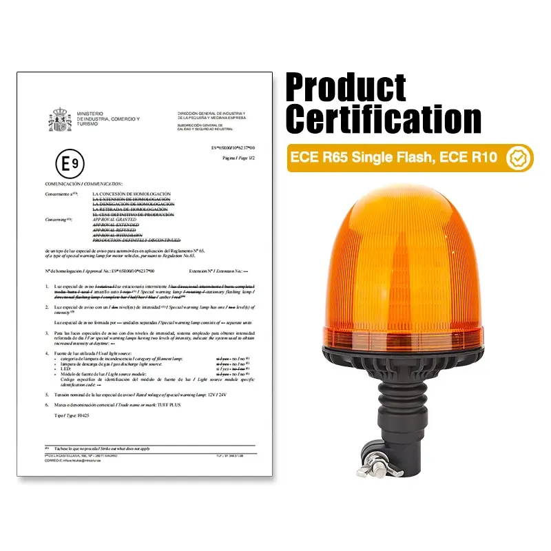 Мощный светодиодный сигнальный фонарь янтарного цвета с цоколем DIN