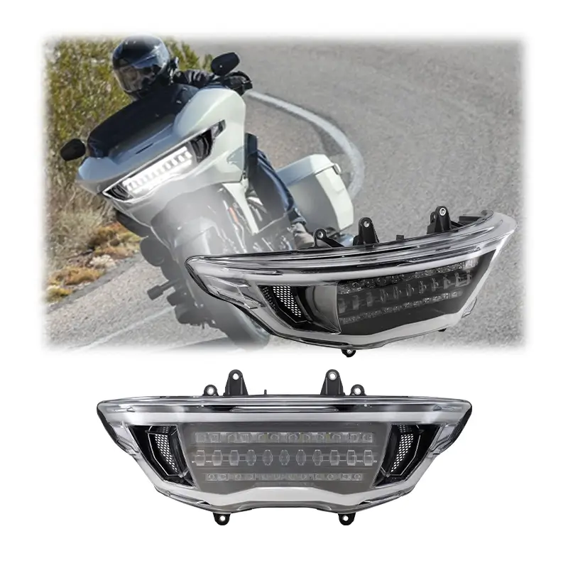 Передняя светодиодная фара Harley Davidson с матричным проектором.