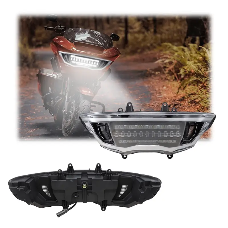 Передняя светодиодная фара Harley Davidson с матричным проектором.