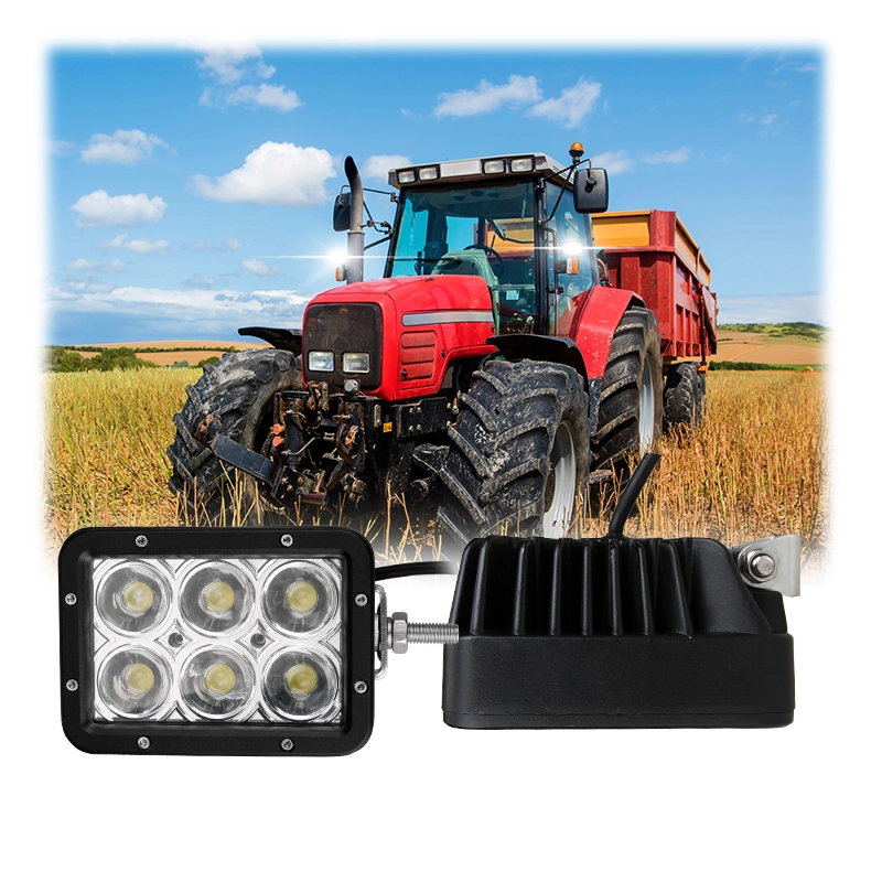 Прямоугольный светодиодный рабочий фонарь мощностью 30 Вт, размером 5×3 дюйма.