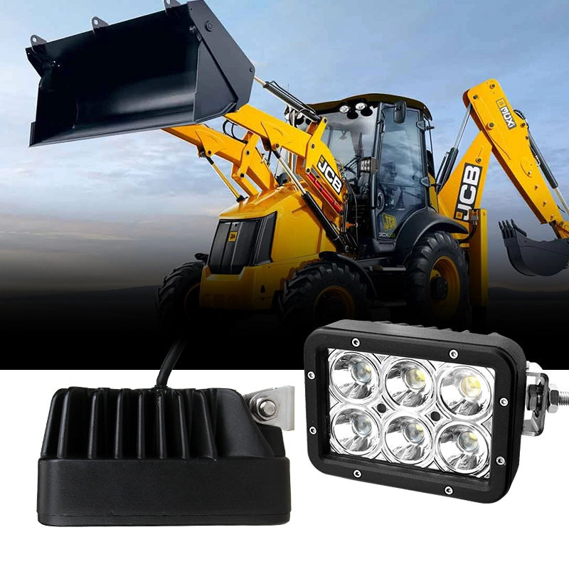 Прямоугольный светодиодный рабочий фонарь мощностью 30 Вт, размером 5×3 дюйма.