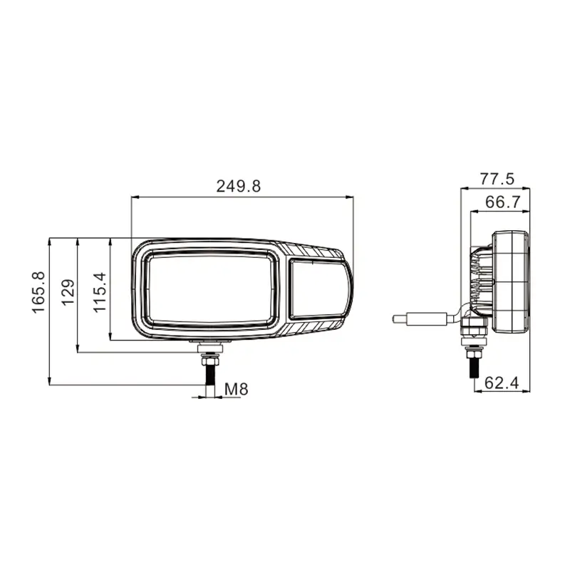 Светодиодная комбинированная фара для сельскохозяйственной и строительной техники.