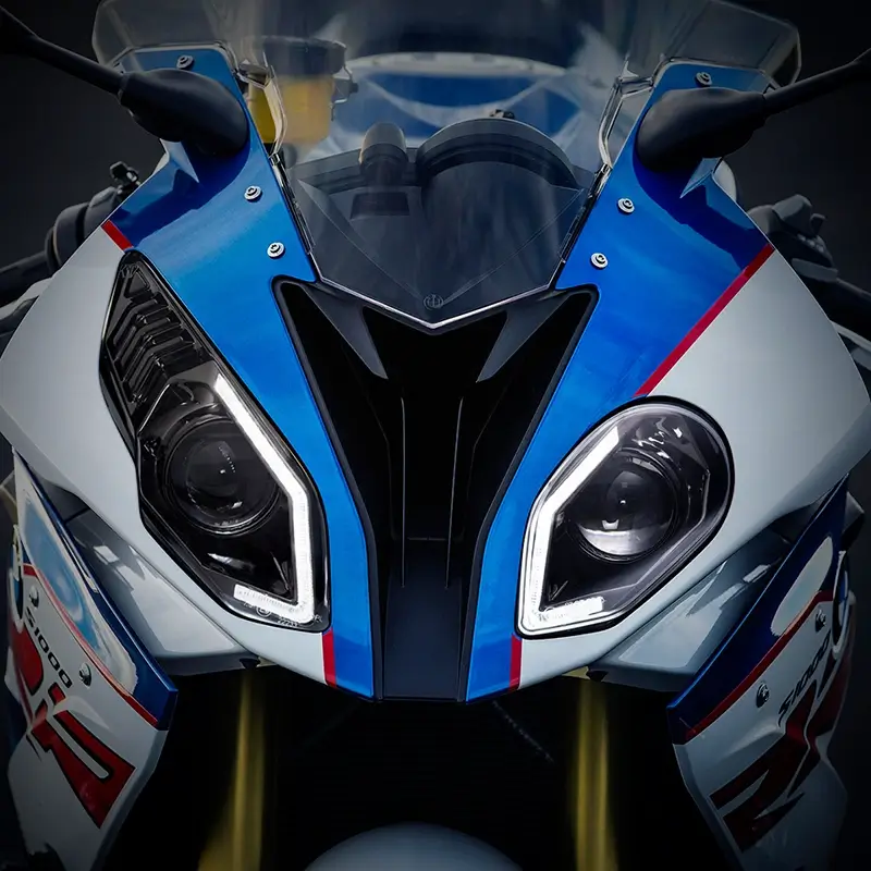Светодиодная фара BMW S1000RR 88 Вт, сертифицированная по стандарту E-Mark, в сборе.