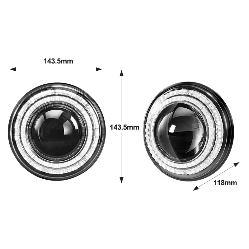 Светодиодная фара для мотоцикла Harley Davidson мощностью 50 Вт, 5,75 дюйма.
