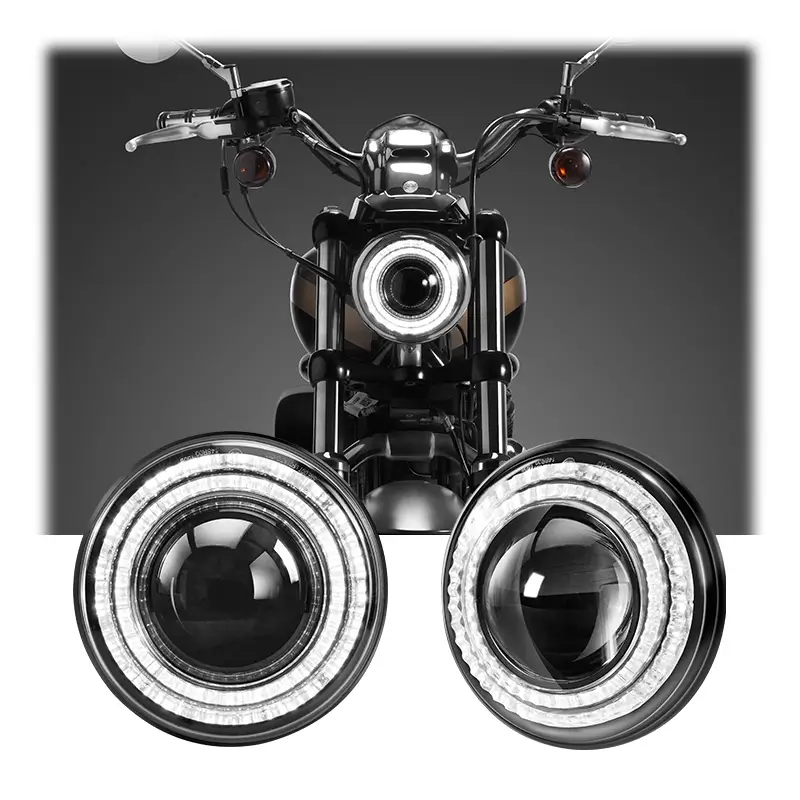 Светодиодная фара для мотоцикла Harley Davidson мощностью 50 Вт, 5,75 дюйма.