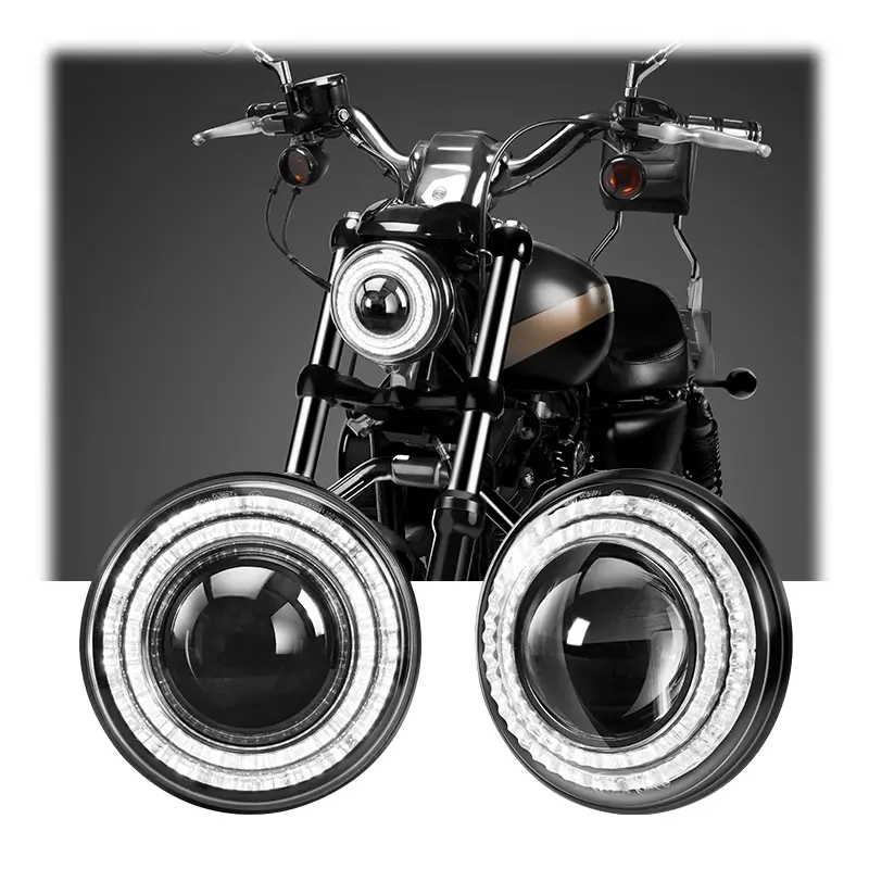 Светодиодная фара для мотоцикла Harley Davidson мощностью 50 Вт, 5,75 дюйма.