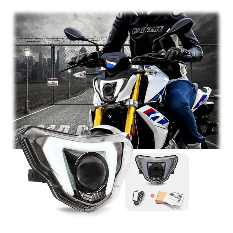 Светодиодная фара для мотоцикла BMW, 12 В, сертифицирована по стандарту E-Mark.