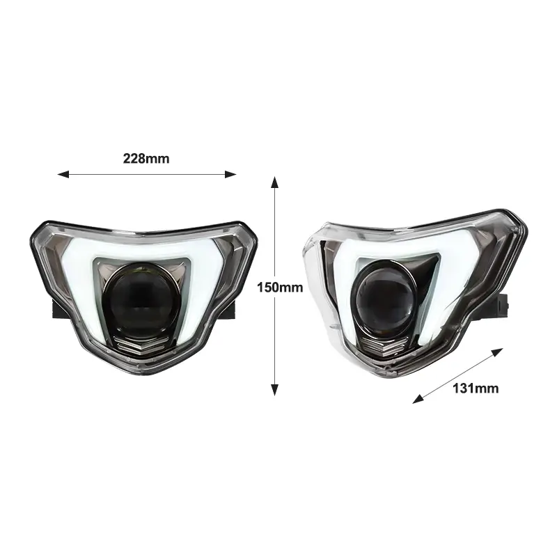 Светодиодная фара для мотоцикла BMW, 12 В, сертифицирована по стандарту E-Mark.