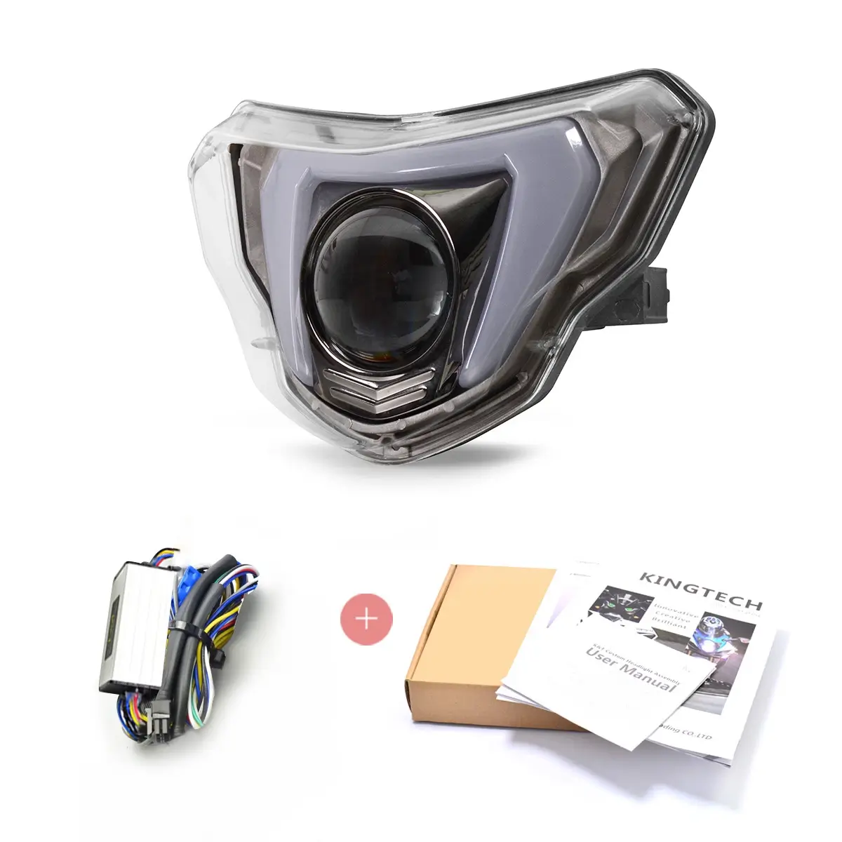 Светодиодная фара для мотоцикла BMW, 12 В, сертифицирована по стандарту E-Mark.