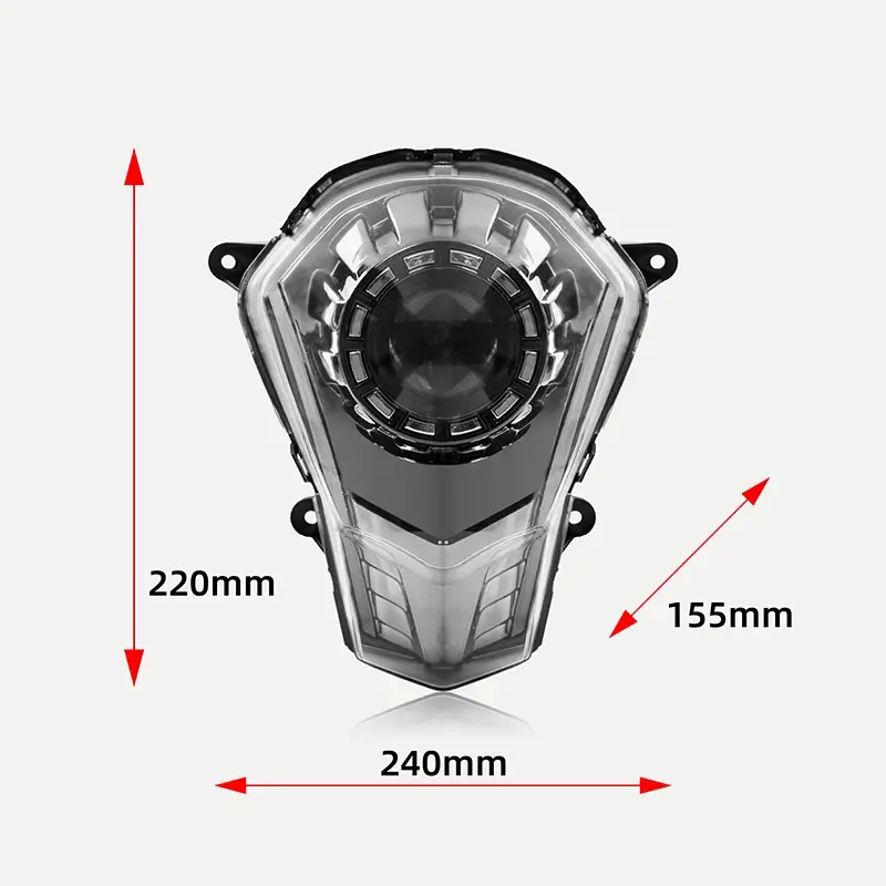 Светодиодная фара для мотоцикла KTM Duke 390 мощностью 30 Вт с дневными ходовыми огнями.