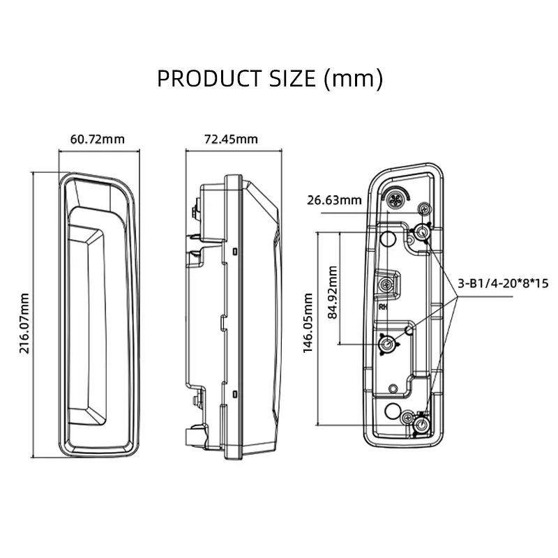 Светодиодный задний фонарь туннельного типа в сборе для мотоцикла Harley Davidson