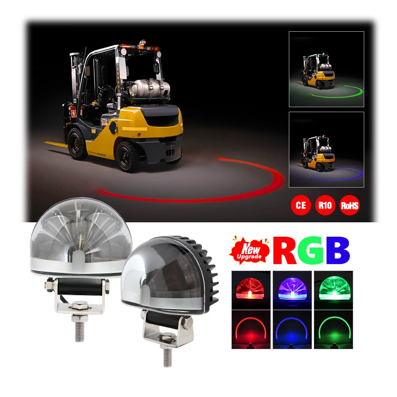 F0428 RGB сигнальная лампа безопасности для вилочного погрузчика, новый запуск
