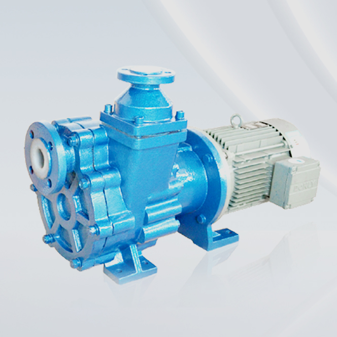 Нанкин TEFLON ZFT Самовсасывающий магнитный насос для газожидкостной смеси с фторной футеровкой