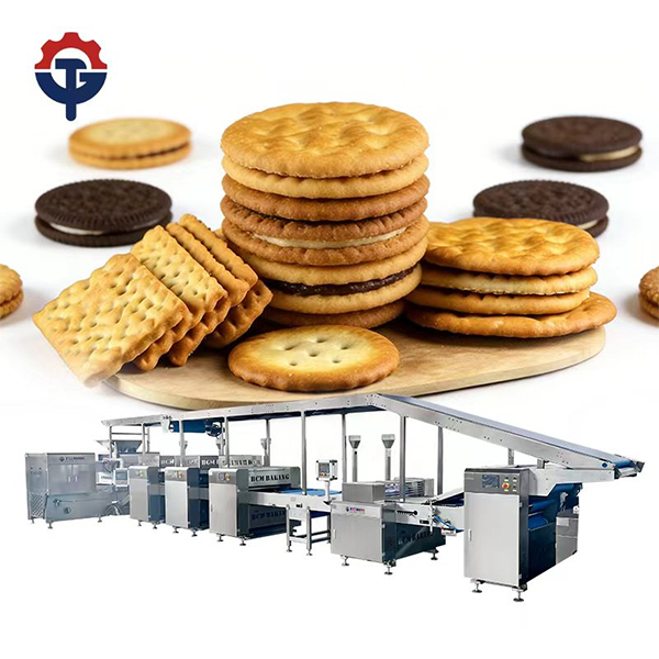 Повысьте эффективность и обеспечьте стабильное качество с помощью нашей полностью автоматизированной линии по производству печенья.
