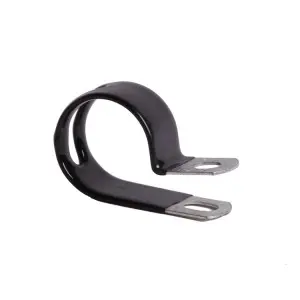 Маленькие закрытые зажимы 1/2 дюйма – с виниловым покрытием, оцинкованные