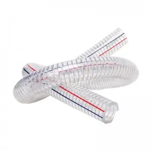 Прочный ПВХ-шланг высокого давления, армированный стальной проволокой, антикоррозийный, гибкий садовый шланг