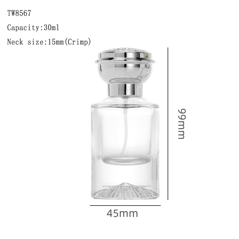 Китай флаконы для духов с распылителем 30мл 50мл 100мл（TW8567) Поставщик - косметическая упаковка-T&E Packaging