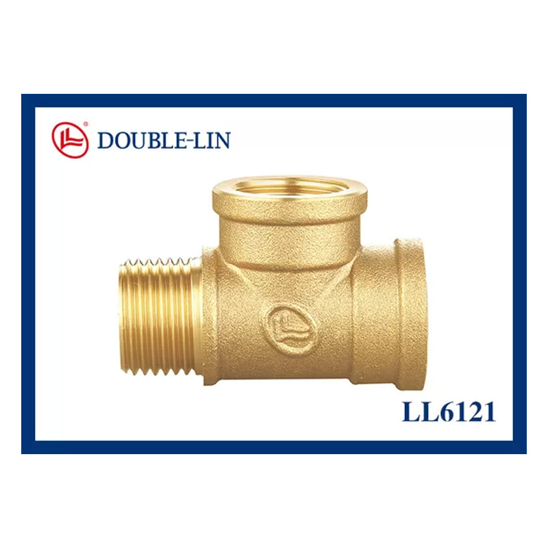 LL6121  1/2″ до 1″ Латунный фитинг (Мужская х Женская х Женская резьба)