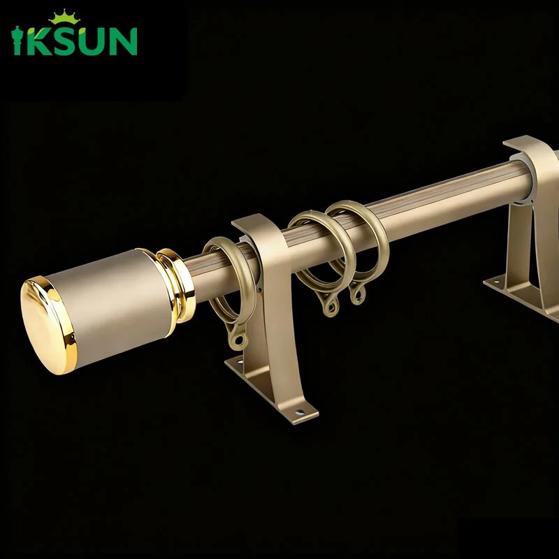 Алюминиевый одинарный карниз для штор – элегантный круглый карниз на заказ