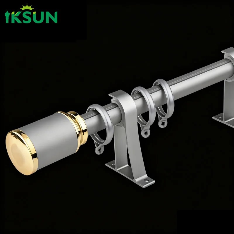 Алюминиевый одинарный карниз для штор – элегантный круглый карниз на заказ