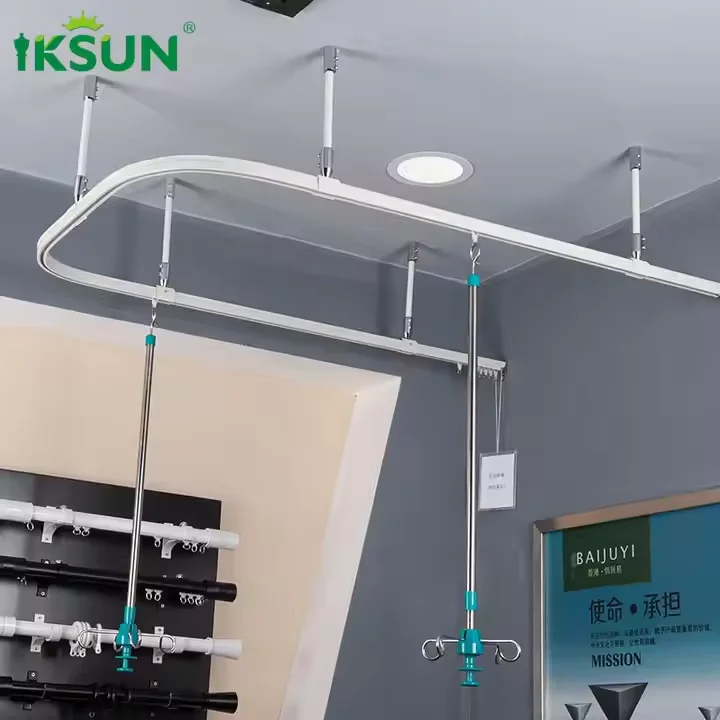 Алюминиевый изогнутый карниз для штор – потолочный карниз для больниц