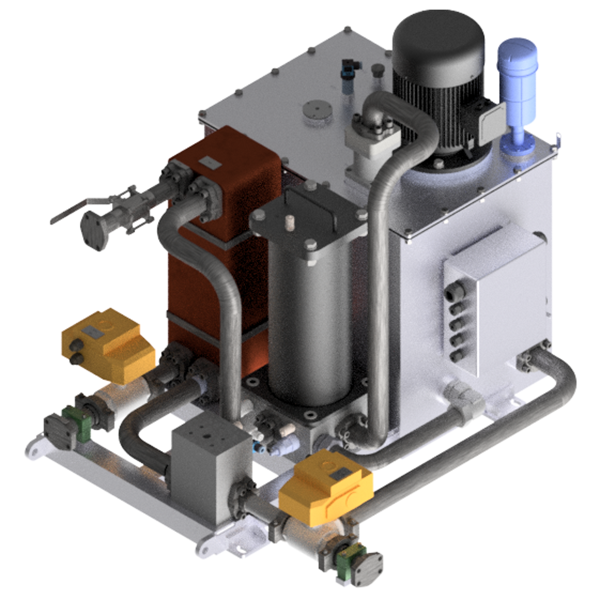 Система смазки и охлаждения редуктора ветровой турбины мощностью 14 МВт