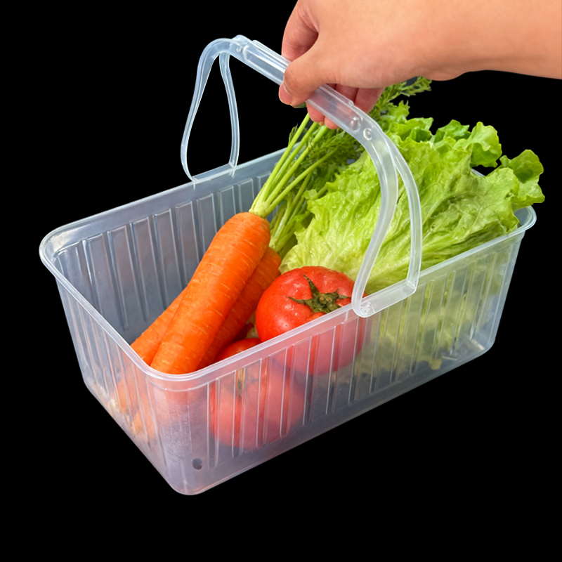 прозрачный контейнер из PP с ручкой