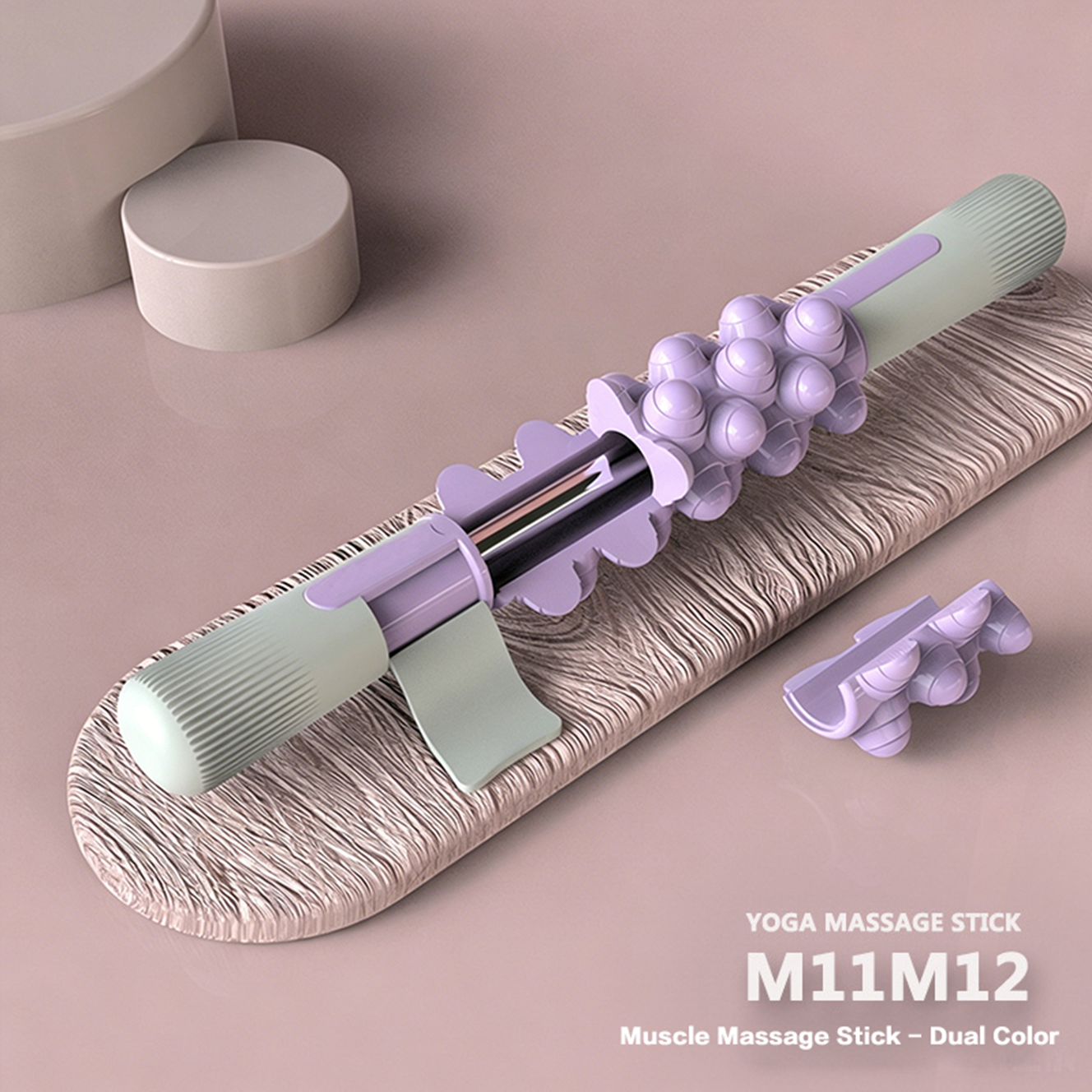 Массажная палочка с шипами в форме лотоса M11/M12