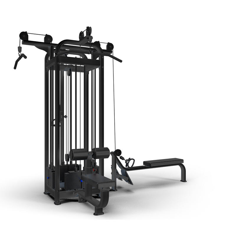 Тренажёрный комплекс для четырёх человек: комплексная проработка всех мышечных групп с разнообразными упражнениями