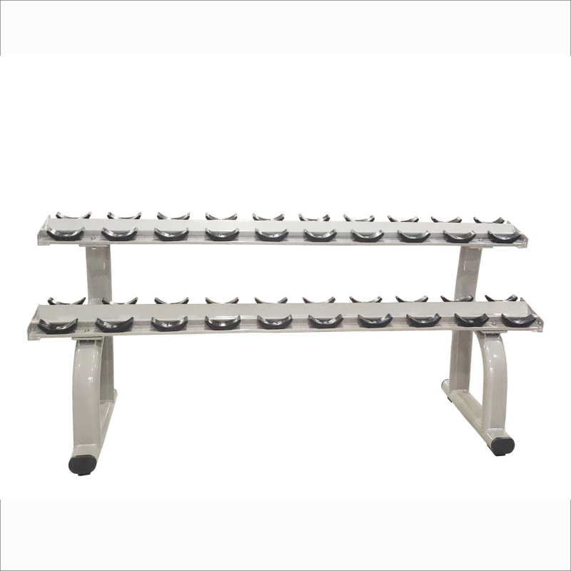 Двухуровневая стойка для гантелей: классифицированное хранение и удобный доступ