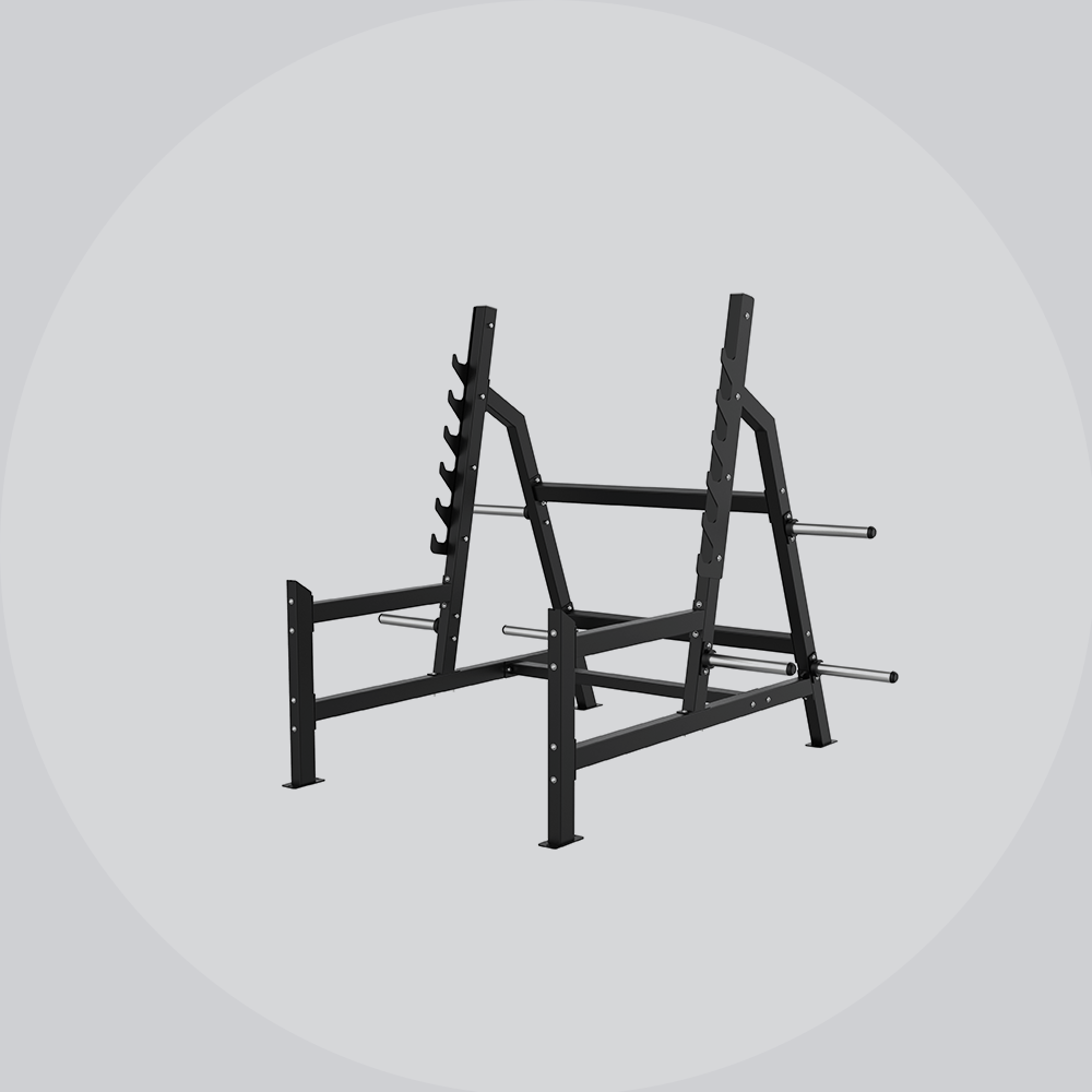 Коммерческая рама для приседаний со штангой: безопасные приседания и тяга
