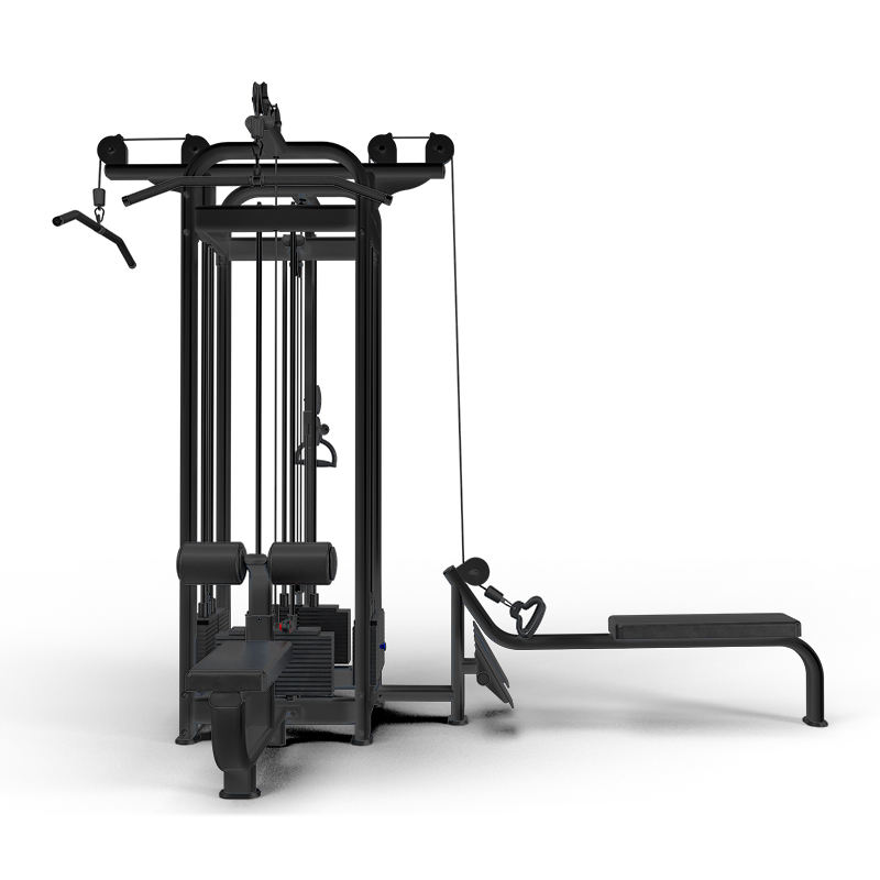 Тренажёрный комплекс для четырёх человек: комплексная проработка всех мышечных групп с разнообразными упражнениями
