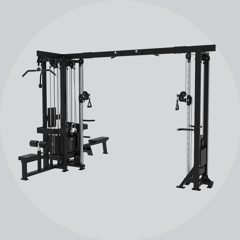 Комбинированный тренажер Смит máquina : многомерное развитие ядра тела