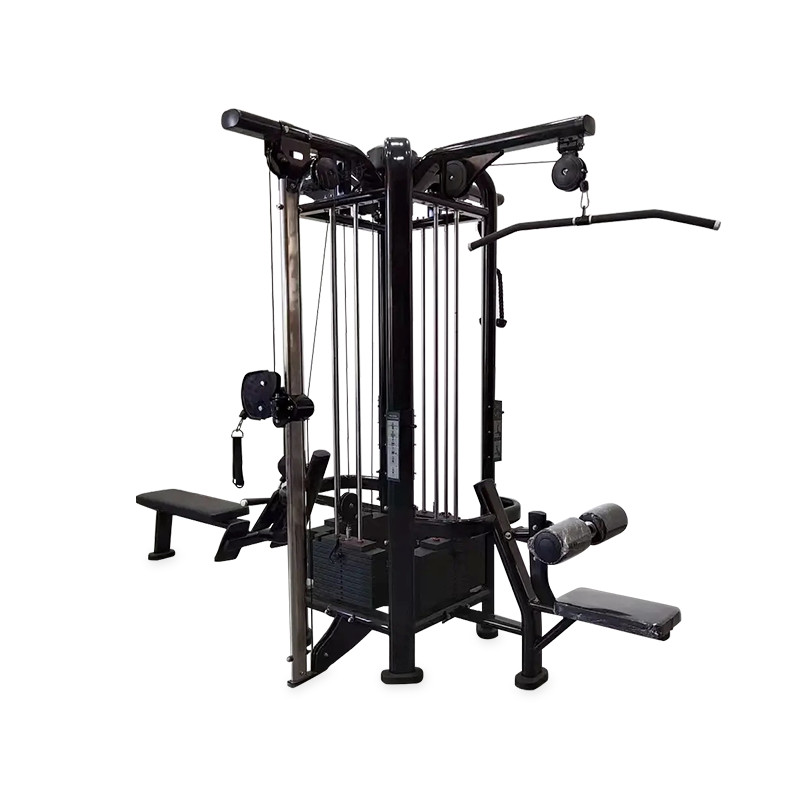 Тренажёрный комплекс для четырёх человек: комплексная проработка всех мышечных групп с разнообразными упражнениями