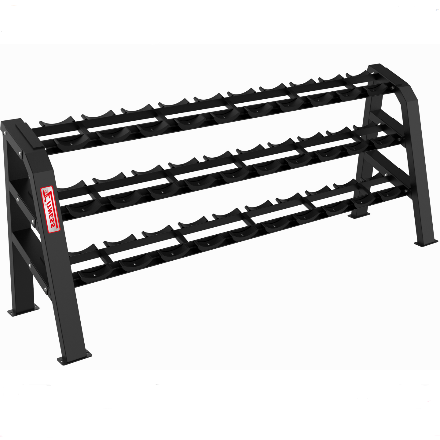 Трёхъярусная стойка для гантелей: хранение гантелей всех размеров