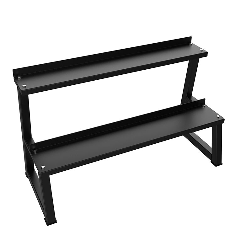 Двухярусная стойка для гантелей: хранение гантелей разных размеров